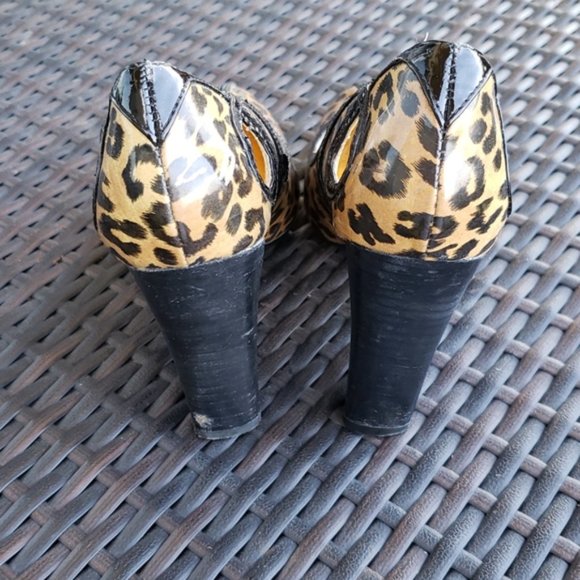 Naughty Monkey leopard print patent heels - Picture 5 of 8